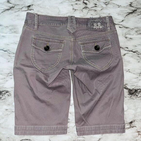 Twill Twenty Two | Anthropologie | Shorts Bermuda | Grey | Womens | 28 - Picture 5 of 7